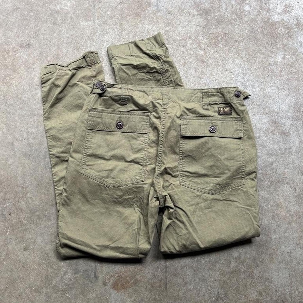 Filson green cargo pants Size womens 8